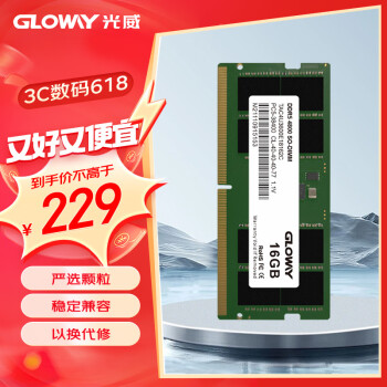 Gloway16GB DDR5 4800 ʼǱڴ Sϵ AI