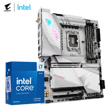 新品发售：GIGABYTE 技嘉 冰雕X Z790 AORUS PRO X+14700KF处理器 板U套装数码类商品-全利兔-实时优惠快报