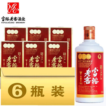 厂家直供6瓶富裕老窖酒部优酒42度450ml浓香型白酒富裕老窖黑龙江白酒