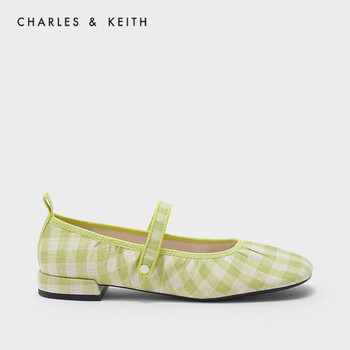 新年礼物charleskeith2021秋新品ck170360134a女玛丽珍鞋单鞋green