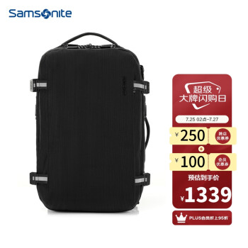 Samsonite/新秀丽双肩包休闲包旅行包背包男士电脑包黑色HU5【22年上新】