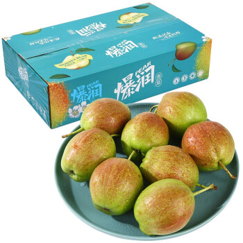 桃小蒙爆润香梨 河北梨子蜜脆梨新鲜水果 中果15个装 4.6-5斤