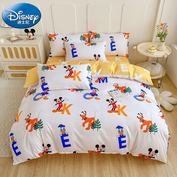 Disney 迪士尼 水洗棉磨毛四件套家具家装类商品-全利兔-实时优惠快报