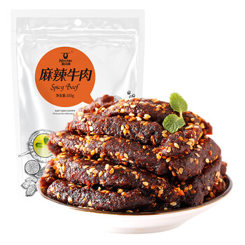 Kerchin 科尔沁 麻辣牛肉105g休闲零食肉干肉脯手撕牛肉干蜀香牛肉即食小吃食品类商品-全利兔-实时优惠快报