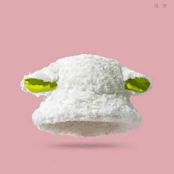 有券的上：千色集 俏皮羊耳朵毛绒渔夫帽日用百货类商品-全利兔-实时优惠快报