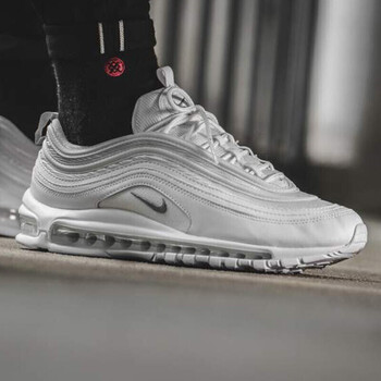 hot耐克男鞋nikeairmax97纯白子弹头气垫休闲运动跑步鞋921826101405