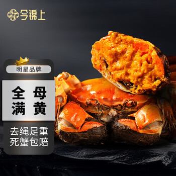 限地区、PLUS会员：今锦上 现货大闸蟹 全母2.8-3.1两 8只礼盒装（去绳足重、死蟹包赔）全利兔-实时优惠快报