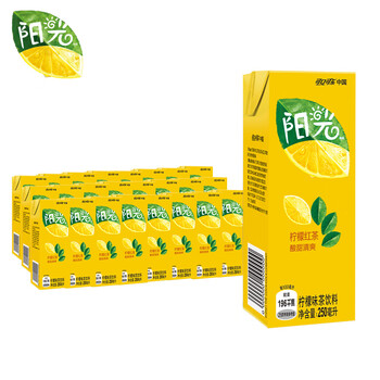 可口可乐 阳光 柠檬红茶 茶饮料 250ml*24盒 整箱整箱装食品类商品-全利兔-实时优惠快报