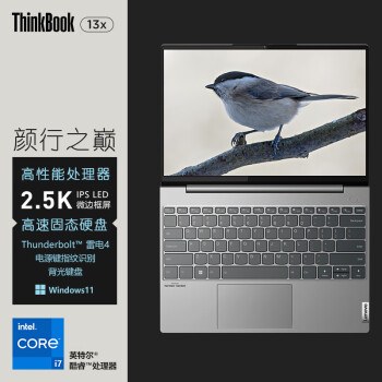 ThinkPadThinkBook 13x 13.3Ӣ糬ᱡ칫ѧϰʱбʼǱ 0MCDحɫi7-1160G7 2.5K 16G 512G ָʶ  ٷ