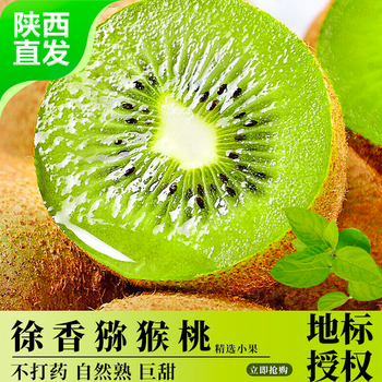 陕西徐香猕猴桃礼盒 15枚 小果 /单果55- 75g食品类商品-全利兔-实时优惠快报