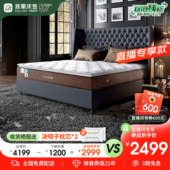 京东PLUS：AIRLAND 雅兰 舒睡尊享 双层乳胶弹簧床垫 1.8*2m家具家装类商品-全利兔-实时优惠快报