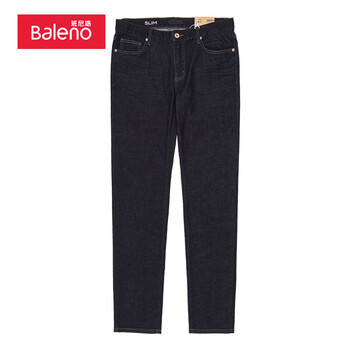 班尼路（Baleno）复古纯色水洗裤通勤长裤 服饰鞋包类商品-全利兔-实时优惠快报