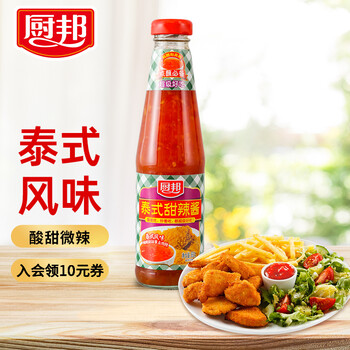 厨邦 泰式甜辣酱 酸甜微辣 沙拉酱 烧烤酱 凉拌拌面 瓶装 360g