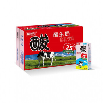 菊乐酸奶 250ml/盒 整箱乳酸菌酸奶饮品童年味道 原味(12盒礼盒装)