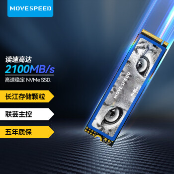 移速（MOVE SPEED) 1TB SSD固态硬盘 M.2接口(NVMe协议) 国产联芸主控+长江颗粒