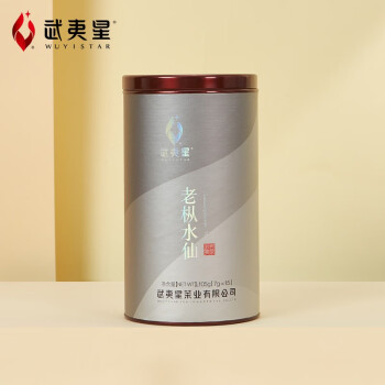 武夷星 武夷岩茶乌龙茶叶 足火老枞水仙105g x1罐