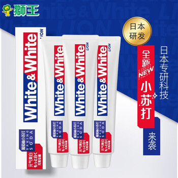 有券的上：LION 狮王 小苏打牙膏 120g*3支美妆个护类商品-全利兔-实时优惠快报