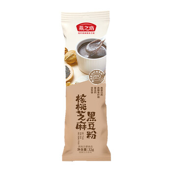 燕之坊 黑八宝系列黑豆浆粉黑芝麻糊儿童老人营养早餐核桃粉32g食品类商品-全利兔-实时优惠快报