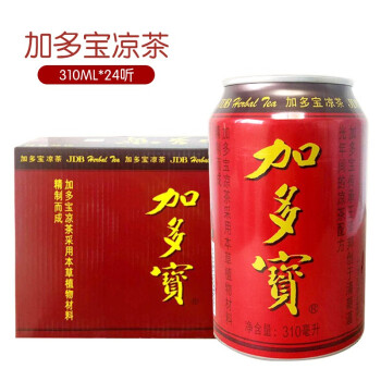 加多宝凉茶310ml*8罐装矮罐12罐24罐红罐整箱植物饮料备用团聚用餐