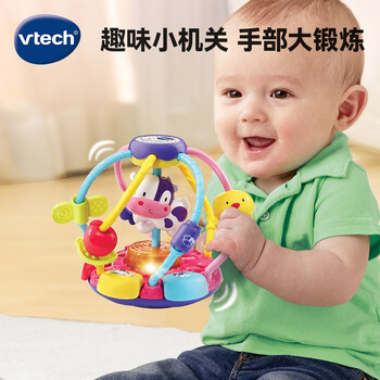vtech 伟易达 婴幼儿玩具欢乐农场绕珠全利兔-实时优惠快报