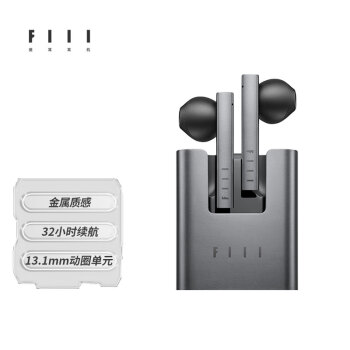 FIIL CC2真无线蓝牙耳机音乐耳机苹果华为手机通用 钛空灰