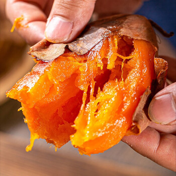 桃小蒙山东流蜜烟薯25 新鲜山地烤红薯 地瓜番薯流心 大果4.5斤