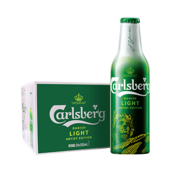 嘉士伯（Carlsberg）特醇啤酒355ml*24瓶礼盒装（新老包装随机发货）