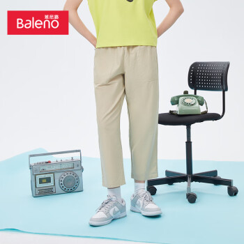 班尼路（Baleno）新款休闲裤女净色棉麻 14K M服饰鞋包类商品-全利兔-实时优惠快报