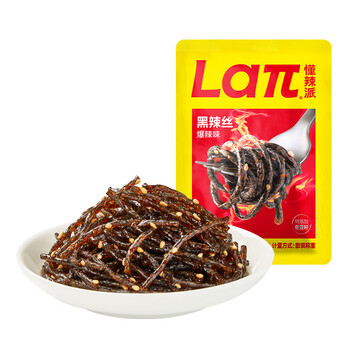 PLUS会员：LAΠ 黑辣丝 18g*1袋 爆辣 食品类商品-全利兔-实时优惠快报
