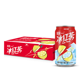 统一 冰红茶 罐装柠檬红茶饮料 310ML*24罐 整箱装 新旧包装交替发货食品类商品-全利兔-实时优惠快报