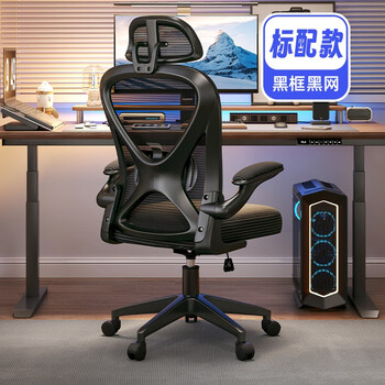yipinhui 椅品汇 人体工学办公椅【标配款】黑框黑-乳胶坐垫 钢制脚+升降腰托家具家装类商品-全利兔-实时优惠快报