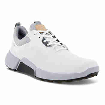 ECCO爱步 高尔夫球鞋男士运动鞋 2021新款BIOM H4 Golf休闲小白鞋 灰白色 10820457876 39（US5-5.5）