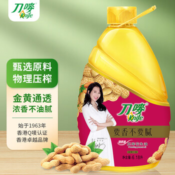 Knife 刀唛 花生油6.18L 臻原香物理压榨一级精炼食用油食品类商品-全利兔-实时优惠快报