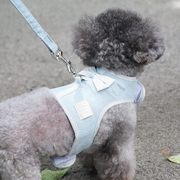 乐爽宠具背心式狗狗牵引绳泰迪小型犬比熊博美胸背带小狗幼犬遛狗绳