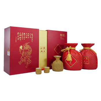 酒鬼 JIUGUI） 酒鬼酒52度红坛礼盒馥郁香型礼盒装白酒送礼 一盒装（500ml*2瓶）食品类商品-全利兔-实时优惠快报