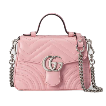 gucci古驰女包gg绗缝链条单肩手提包dtdip5815粉色代购