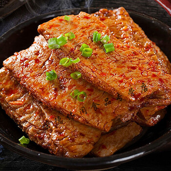 手撕素牛排素肉豆腐皮麻辣休闲零食油炸素食素牛肉豆腐干批发混合味10