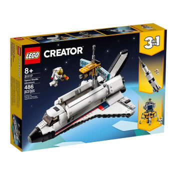 乐高（LEGO）31117  航天飞机冒险 积木玩具百变三合一系列