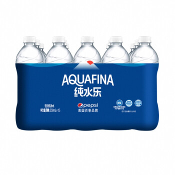 纯水乐 AQUAFINA 饮用天然水饮用水 550ml*15瓶 整箱装 百事出品