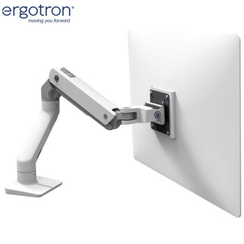 爱格升（ERGOTRON）HX重型显示器支架电脑支架支架臂旋转电脑架台式机屏幕底座增高架（45-475-216）白色