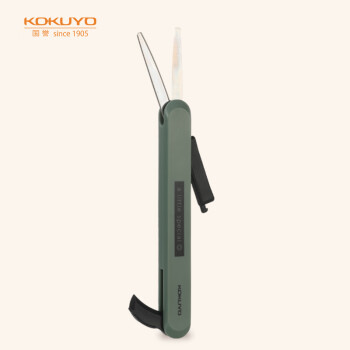 国誉(KOKUYO)一米新纯便携剪刀创意两用开箱小刀 绿色 WSG-HSS320G