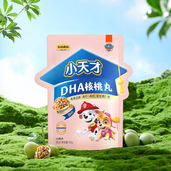 五谷磨房 小天才DHA核桃芝麻丸汪汪队山楂味63g医疗保健类商品-全利兔-实时优惠快报