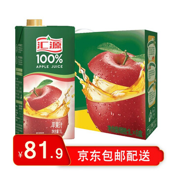 汇源果汁苹果汁1l6礼盒装饮料