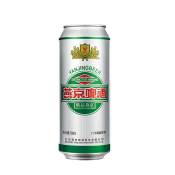 燕京啤酒 精品11°P啤酒 听装500ml*1【冰镇】