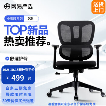 京东PLUS：YANXUAN 网易严选 小蛮腰系列light版 人体工学椅 S5家具家装类商品-全利兔-实时优惠快报