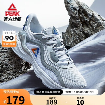 PEAK 匹克 男鞋跑步鞋新款轻便舒适休闲百搭运动鞋轻便户外鞋 大白 42全利兔-实时优惠快报