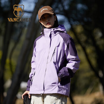 VANCAMEL 西域骆驼 男女三合一可拆卸冲锋衣 KY1818运动户外类商品-全利兔-实时优惠快报