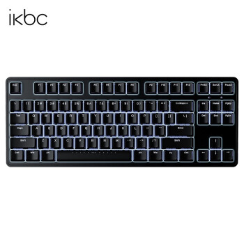 ikbcR300游戏键盘机械键盘自营樱桃键盘背光电竞办公cherry轴樱桃机械键盘87键pbt可选 R300TKL白光有线87键 茶轴