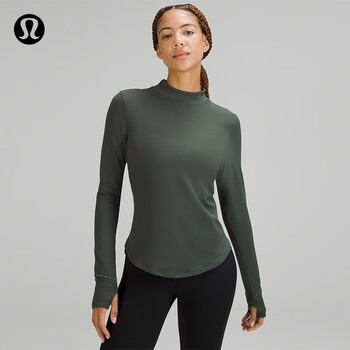 lululemon Rulu™ Running 女士长袖半高领衫 LW3FYQS运动户外类商品-全利兔-实时优惠快报