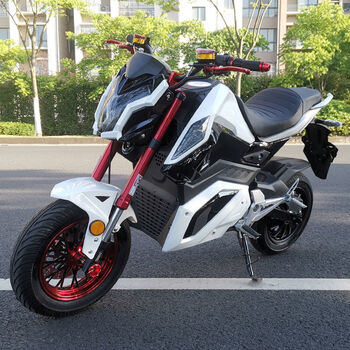 电猴子z6电摩电动车成人m5电动摩托车72v电瓶车m3改装96v高速跑车白色